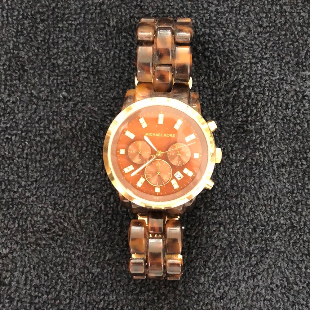 Michael Kors Tortoise Oversized Watch